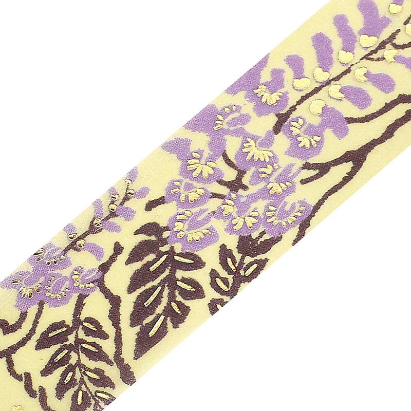 Washi Tape Foil Flower Grass Album Wisteria Flower