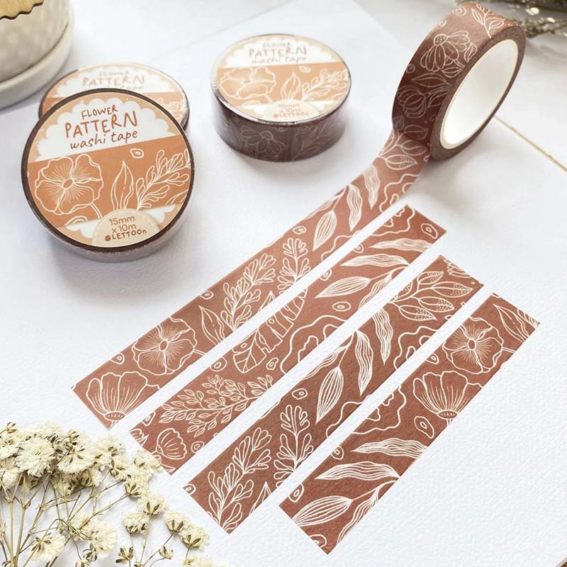 Washi Tape Flower Pattern
