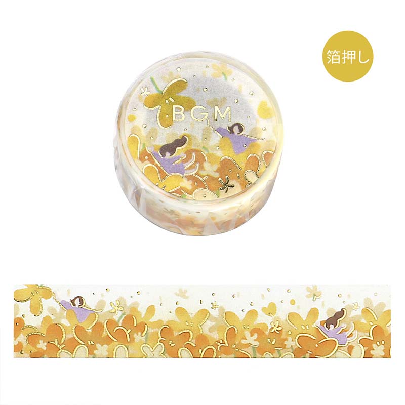 Washi Tape Foil Flower Story Floral Rain