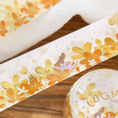 Washi Tape Foil Flower Story Floral Rain