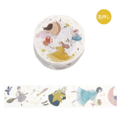 Washi Tape Foil Flying Girl