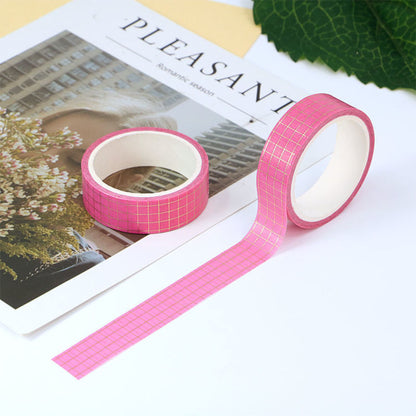 Washi Tape Foil Pink Plaid