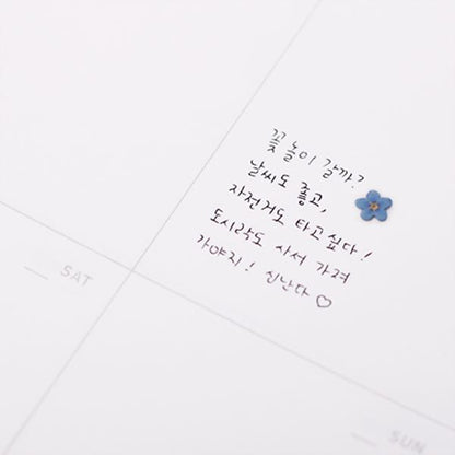 Stickers de Flores Prensadas Forget Me Not
