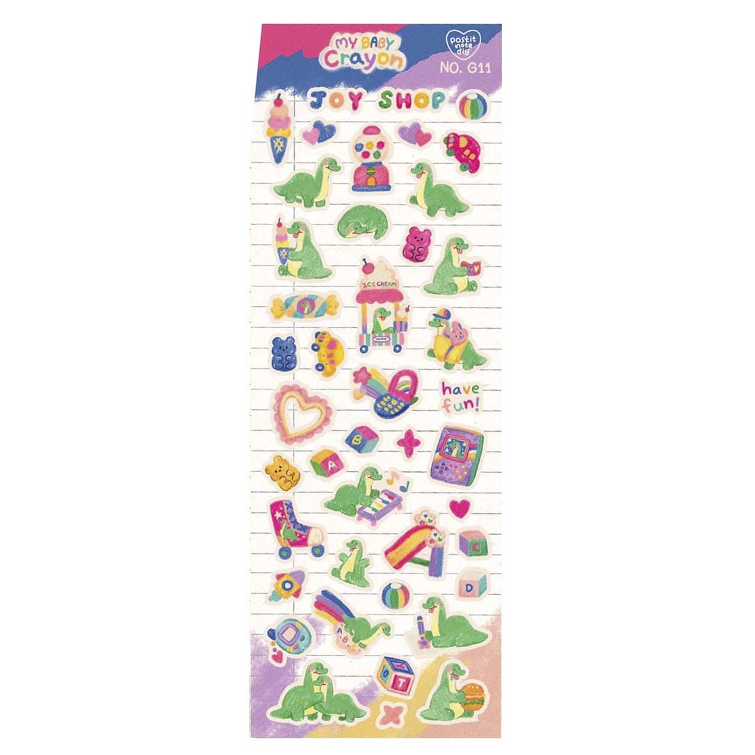 Stickers G11 My Baby Crayon Joy Shop