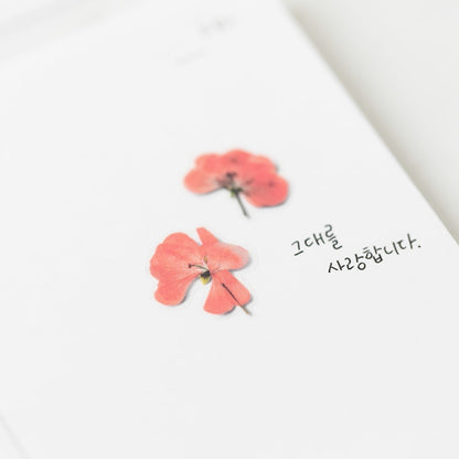Stickers de Flores Prensadas Geranium
