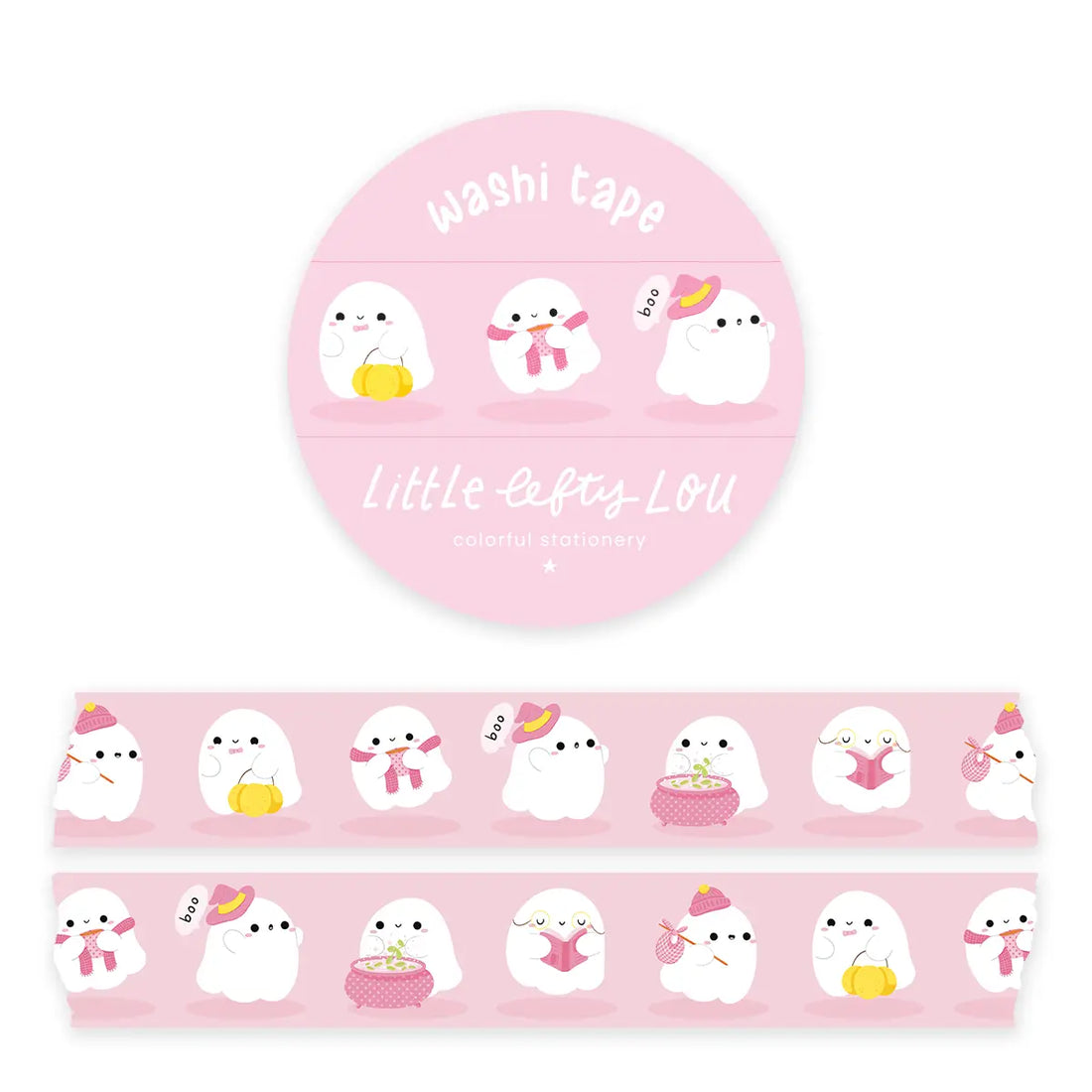 Washi Tape Ghosts Pink