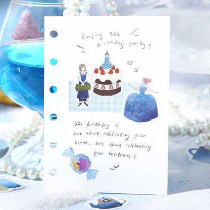 Stickers Girl And Coffee Shop Deep Sea Soda