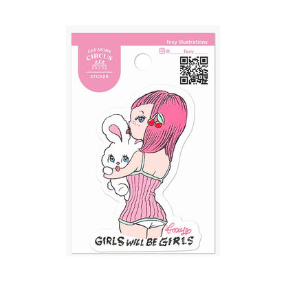 Sticker Girls Will Be Girls