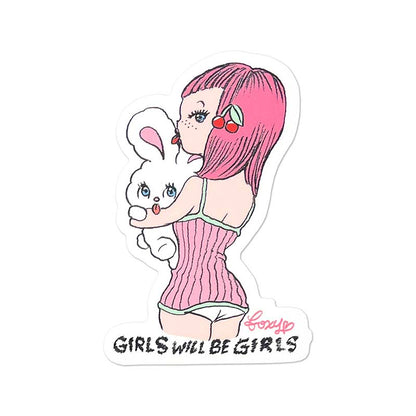 Sticker Girls Will Be Girls
