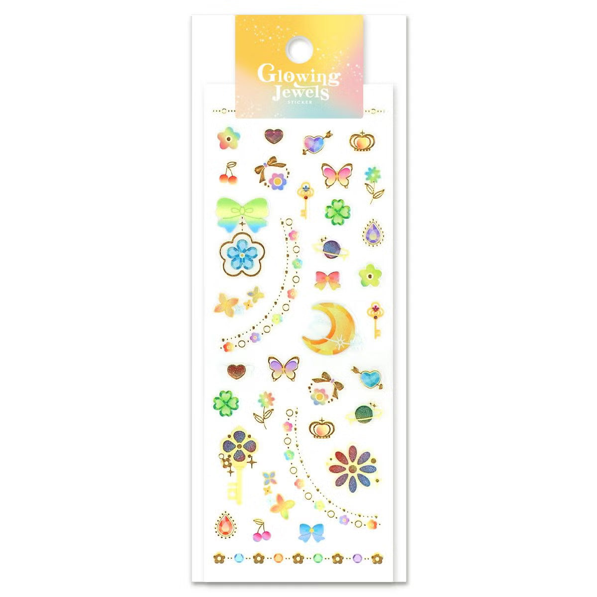 Stickers Glowing Jewels Happiness