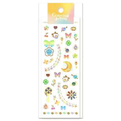 Stickers Glowing Jewels Happiness