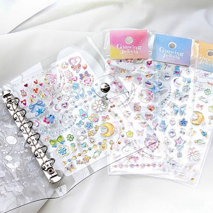 Stickers Glowing Jewels Lovely