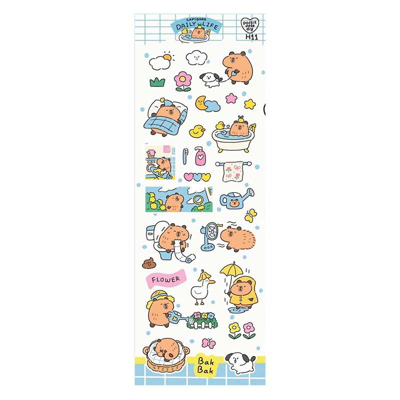 Stickers H11 Capybara Daily Life