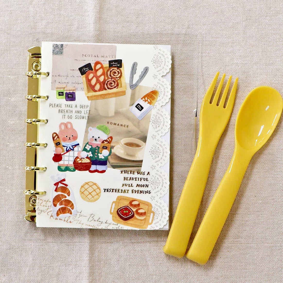 Stickers Happy Tummy Fluffy Bread Shop