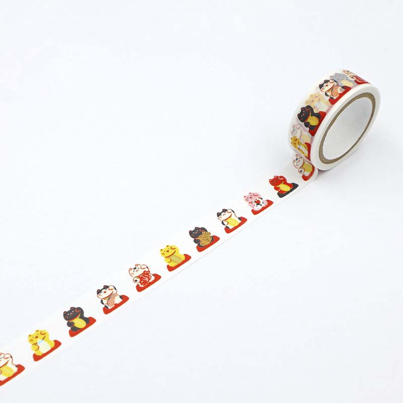 Washi Tape Hohoemi Maneki Neko