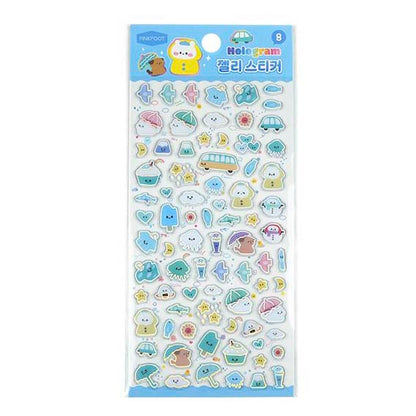 Stickers Hologram Jelly Blue