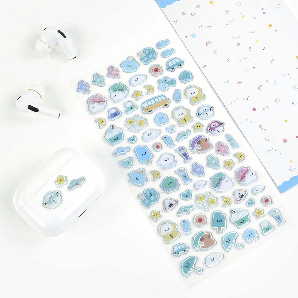 Stickers Hologram Jelly Blue