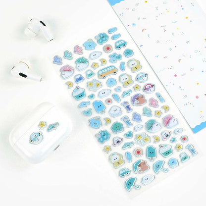 Stickers Hologram Jelly Blue
