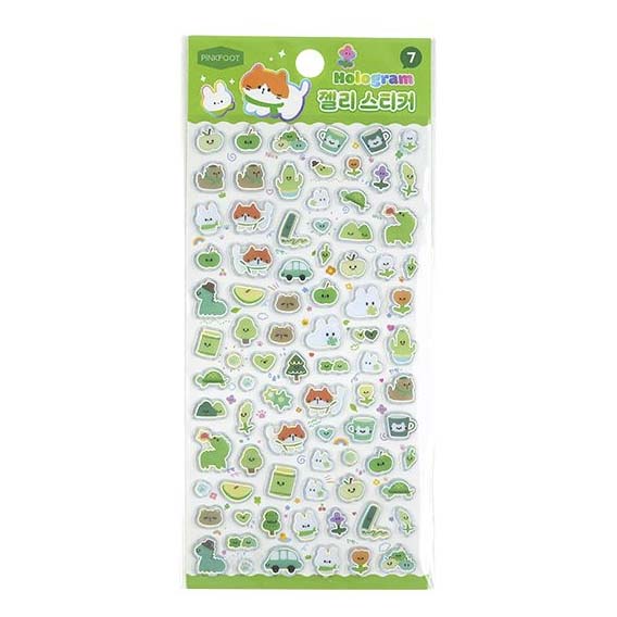 Stickers Hologram Jelly Green