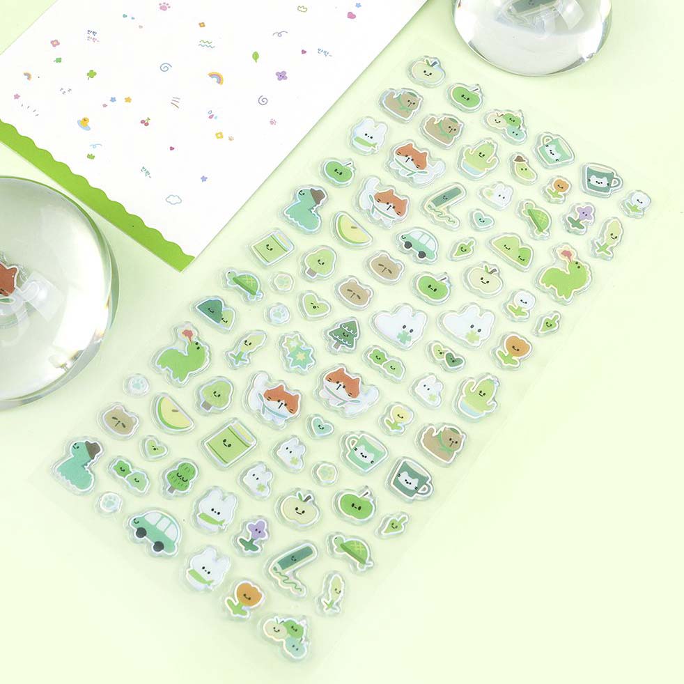 Stickers Hologram Jelly Green