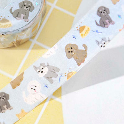 Washi Tape Foil I Love Dog