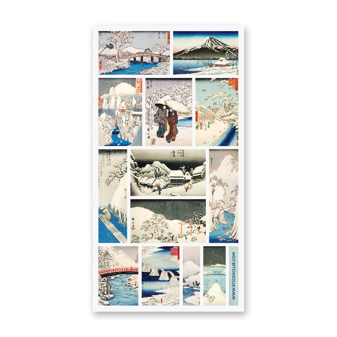 Stickers Japan in Snowfall