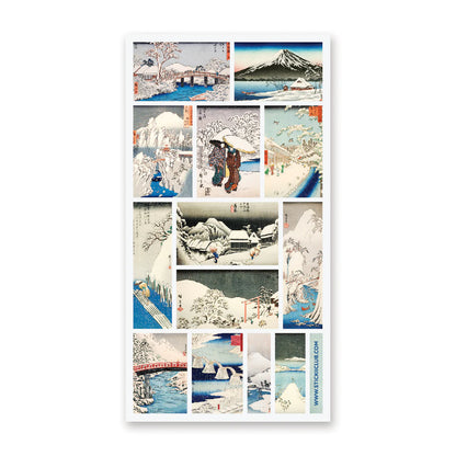 Stickers Japan in Snowfall