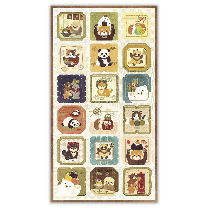 Stickers Japanese Seal Large Japanese Animals