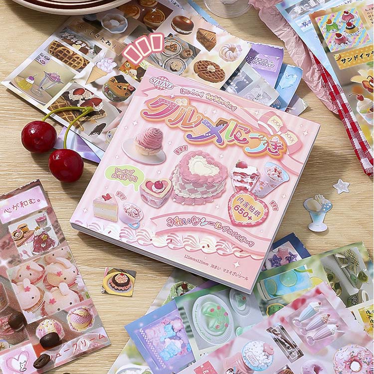 Librillo de Stickers Japanese Cuisine Colorful Times