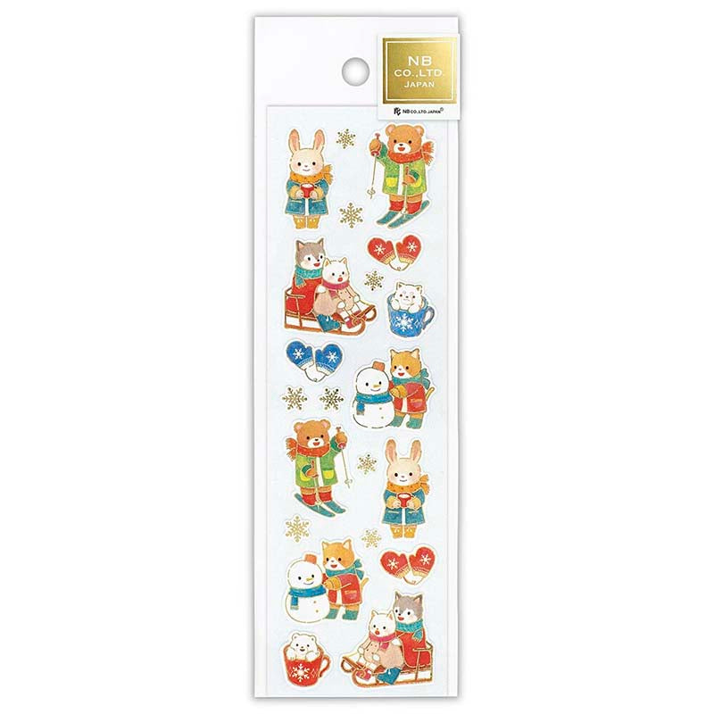 Stickers Japanese Seal Snow Play