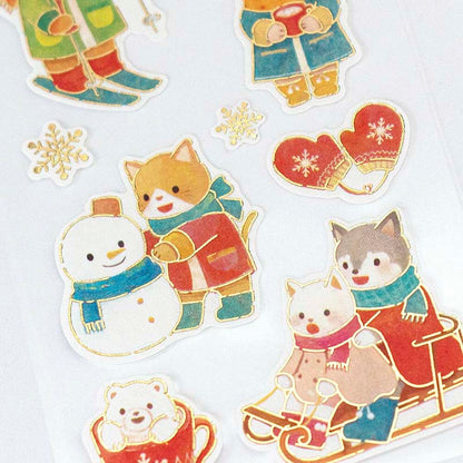 Stickers Japanese Seal Snow Play