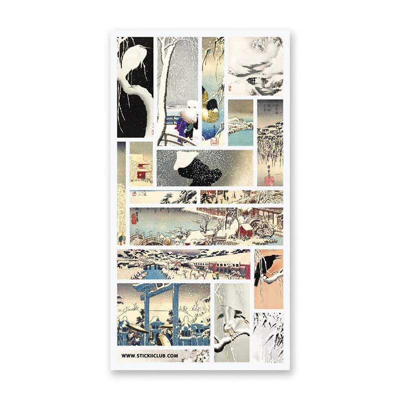 Stickers Japanese Winter