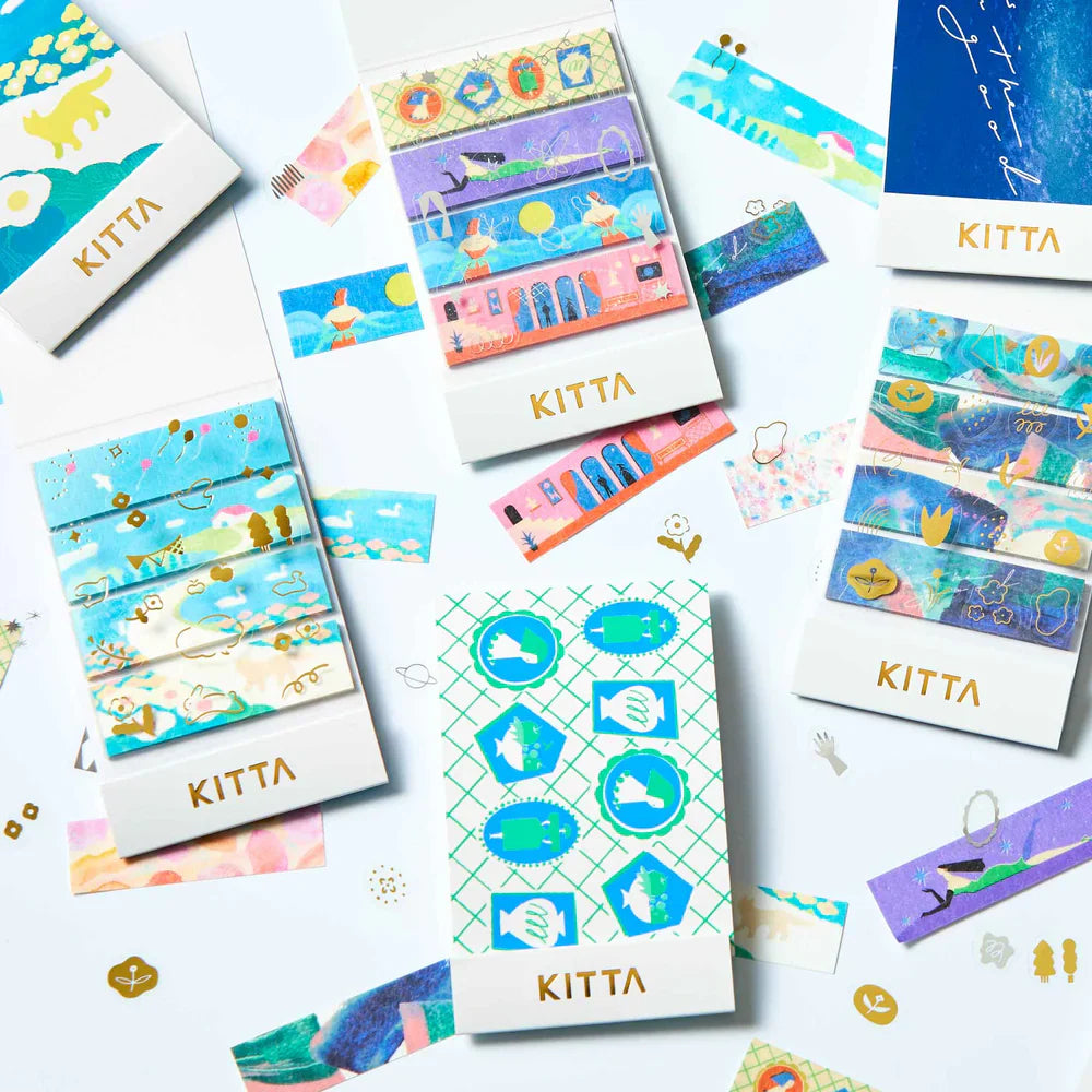 Washi Tape Precortado KITTA Collage Watercolor