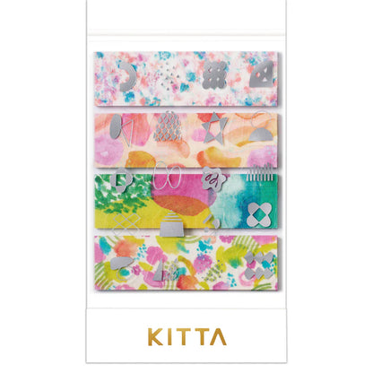 Washi Tape Precortado KITTA Collage Watercolor