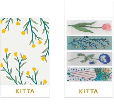 Washi Tape Precortado KITTA Clear Flower