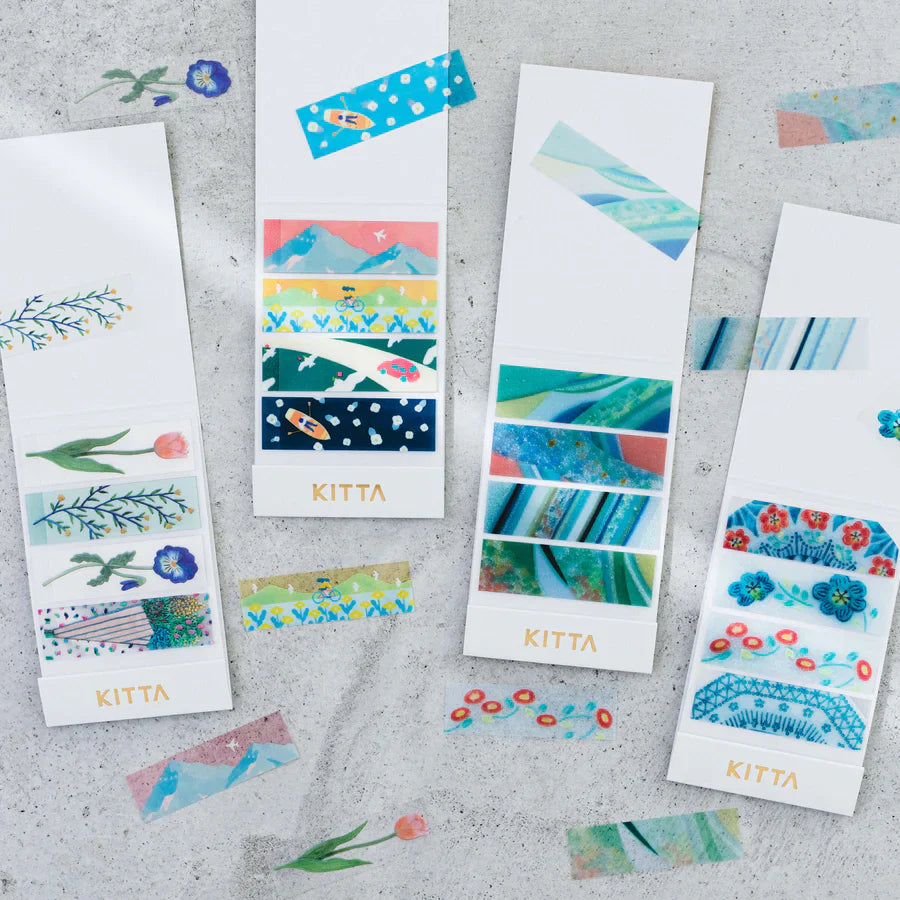 Washi Tape Precortado KITTA Clear Flower