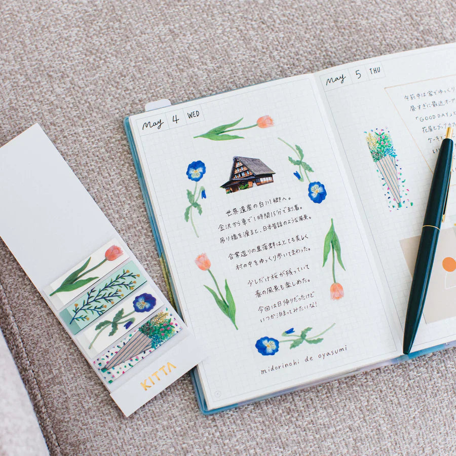 Washi Tape Precortado KITTA Clear Flower