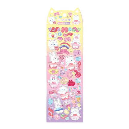 Stickers Kitten On The Offensive Blue Eyes Heartbeat