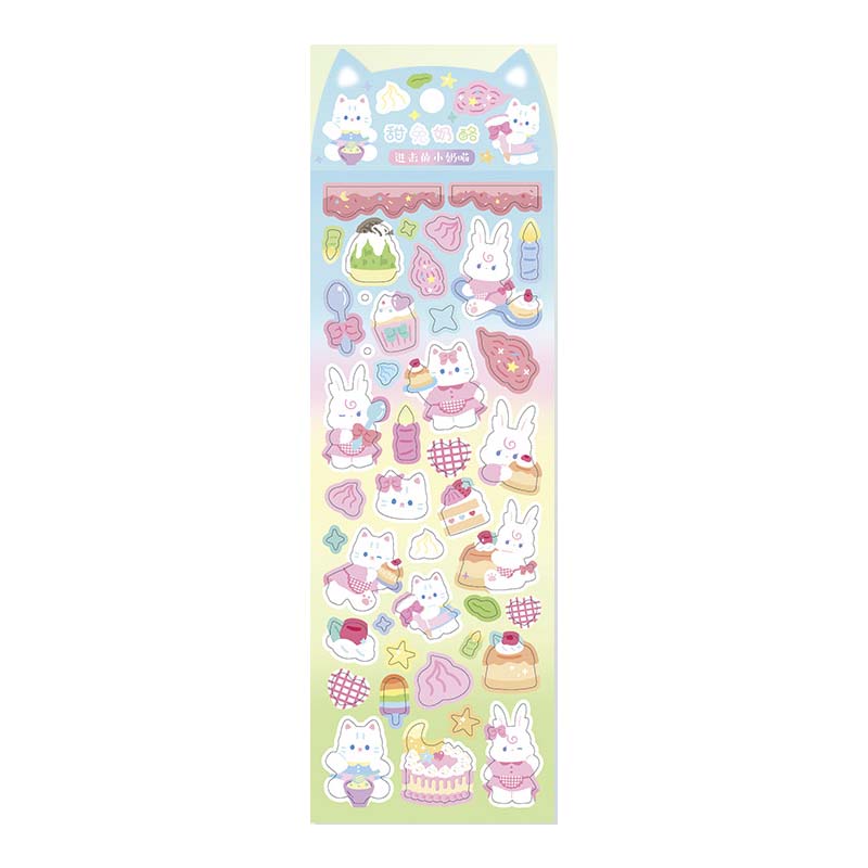 Stickers Kitten On The Offensive Sweet Cheese