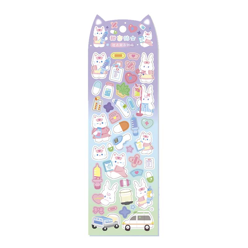 Stickers Kitten On The Offensive Sweet Nursing