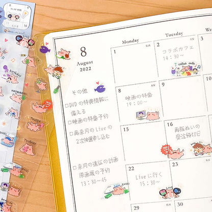 Stickers Planner Flapjack Octopus Idol Fan