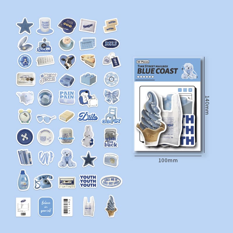 Stickers Life Projector Blue Coast