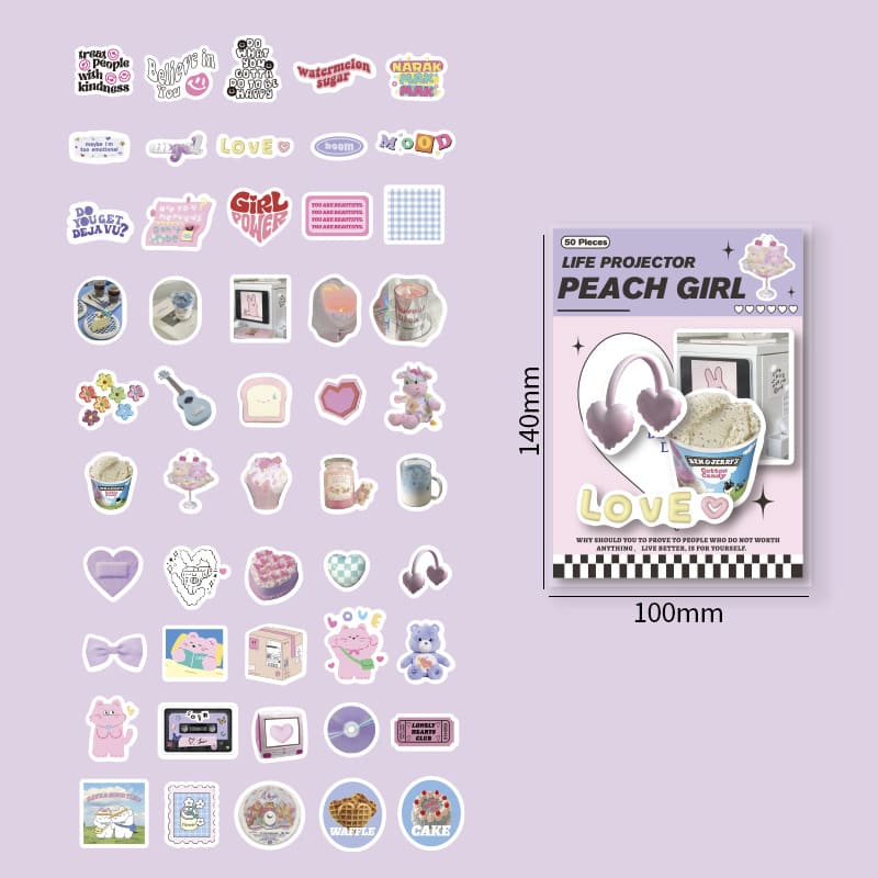 Stickers Life Projector Peach Girl