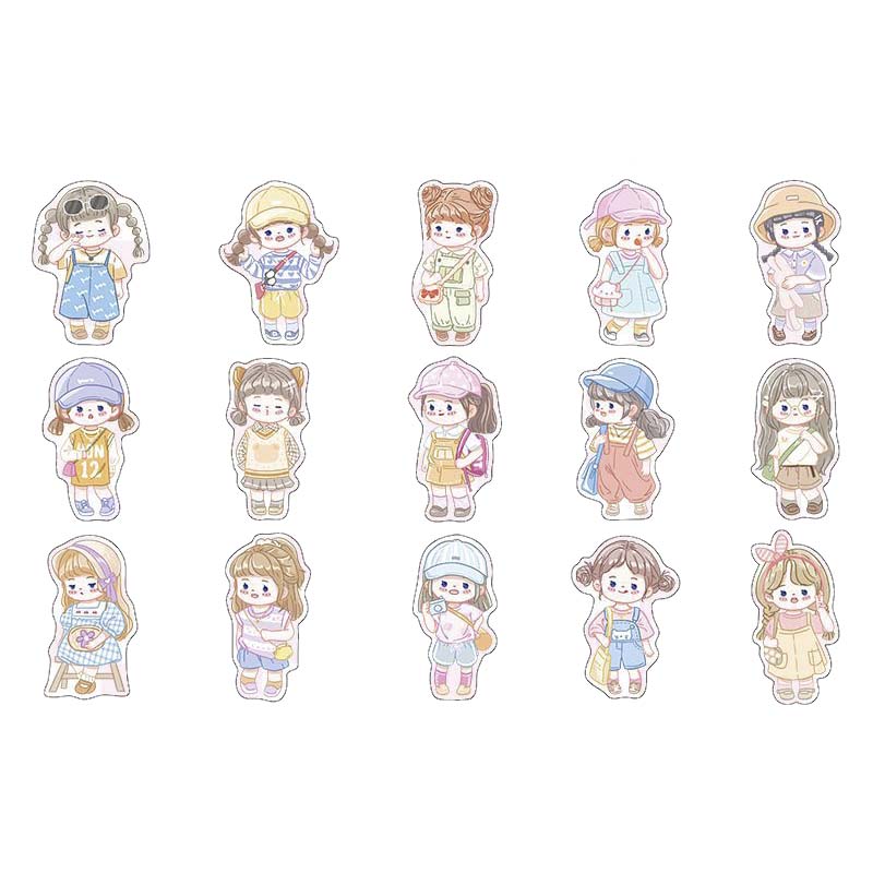 Stickers Little Beans Daily Outfits Sweet Girl