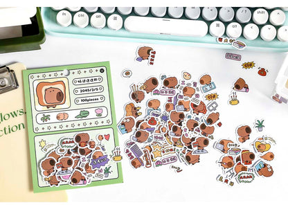 Stickers Lovely Remarks Lucky Capybara