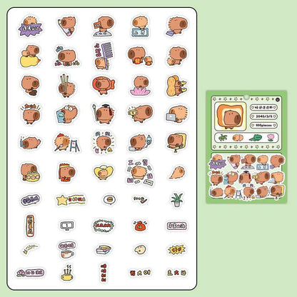 Stickers Lovely Remarks Lucky Capybara