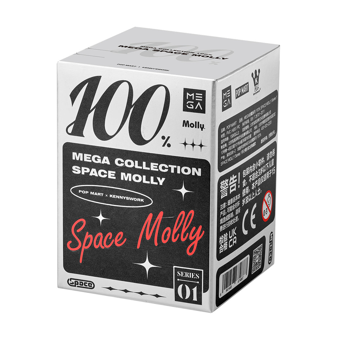 POPMART Blind Box MEGA COLLECTION 100% SPACE MOLLY Series 1