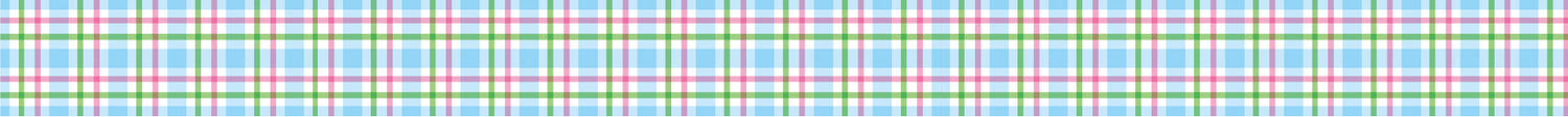 Washi Tape Colorful Gingham Check Blue