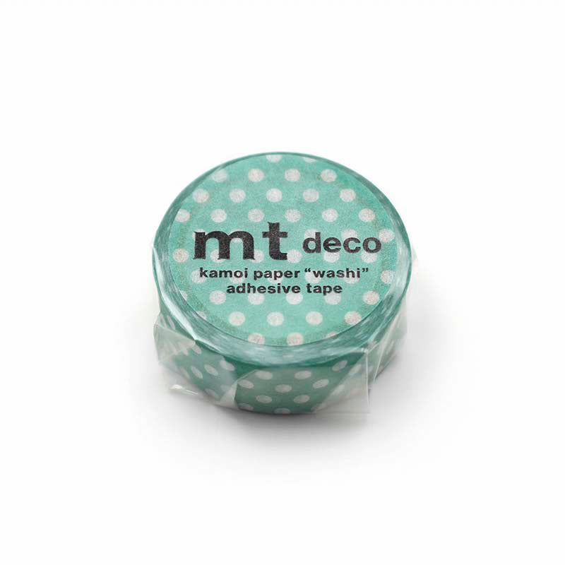 Washi Tape Dot Emerald Green