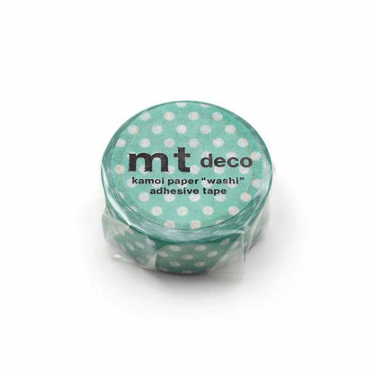Washi Tape Dot Emerald Green